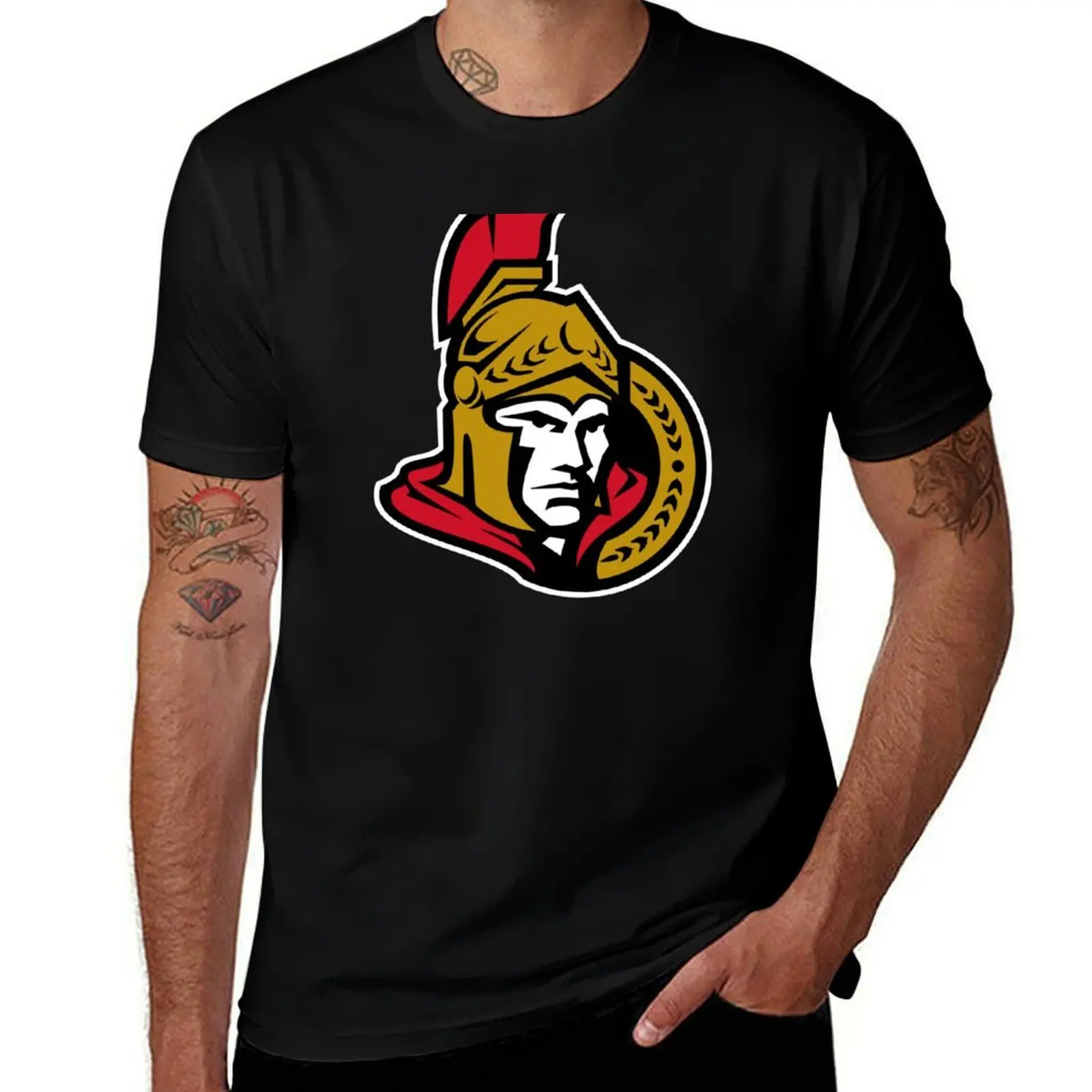 senators-ottawa T-Shirt Lightweight Print T-Shirt
