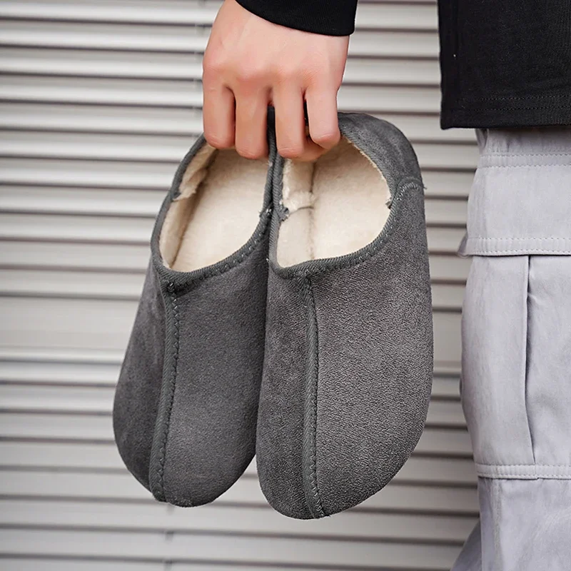 

Cotton Shoe Indoor Warm Plush Footwear Non-Slip Platform Slippers Couple Women Footwear Slip on Comfortable Slipper Couple Shoes