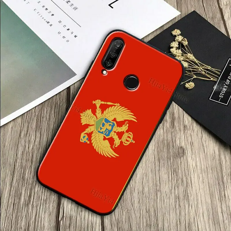 Montenegro Flag Case For Huawei P Smart 2019 Z P30 Lite P20 P40 Pro Mate 20 Lite Nova 5T Honor 50 10i 8X 9X