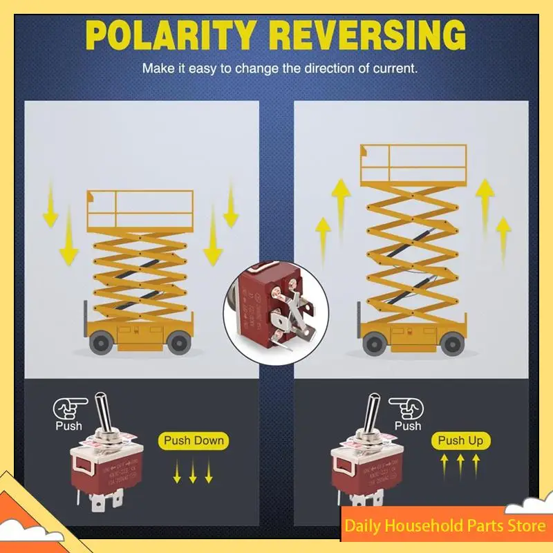 4Pin عكس قطبية تبديل التبديل 2 قطعة 12 فولت لحظة الروك التبديل 30A On Off On DPDT 3 موقف غطاء التمهيد مقاوم للماء حار!