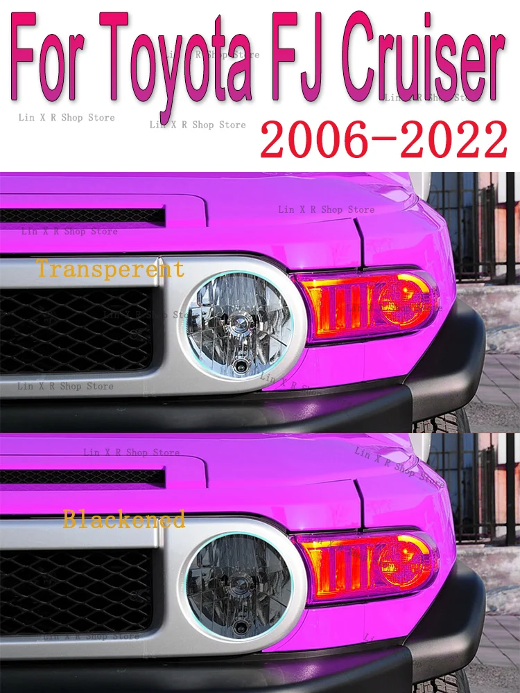 トヨタ-fj-クルーザー（2006年～2022年式）用。外装ヘッドライトの傷防止フィルム、ヘッドライトの色、修理部品、ステッカー。