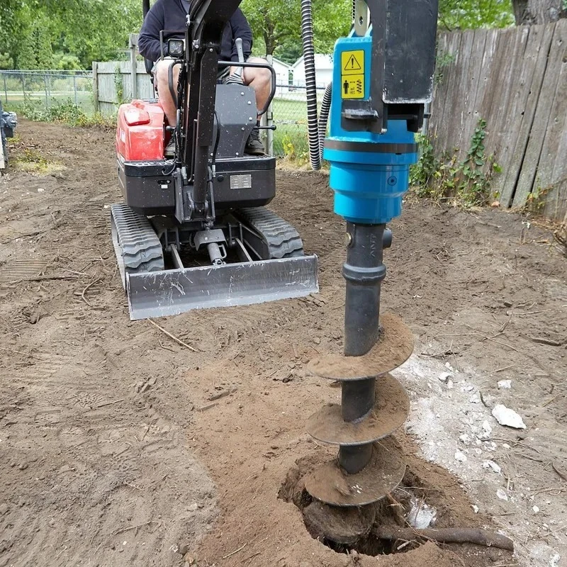 YA3000 Durable High Quality High Quality Hydraulic Motor Reusable Utility Work Earth Drill for Excavator Attachments