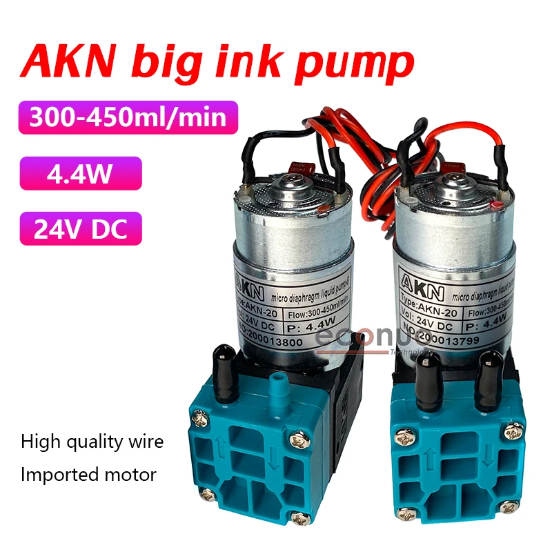 

AKN большой чернильный насос для Infiniti Phaeton Eco сольвентный струйный принтер 7 Вт 24 В постоянного тока микро мембранный жидкостный насос 300-450 мл/мин