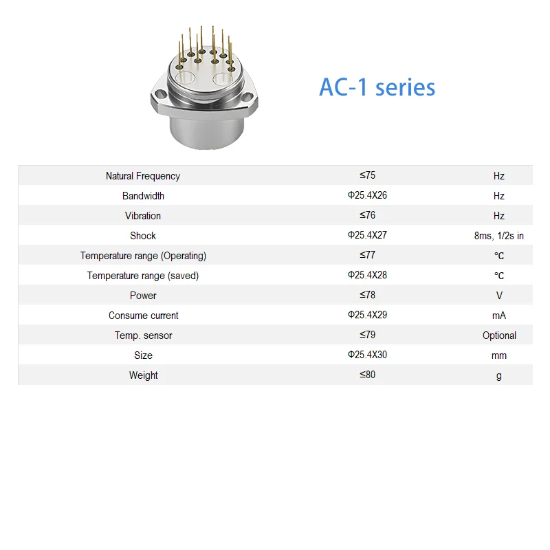 AC-1 Quartz Accelerometer ±50g | High-Precision Military Navigation Sensor | China Manufacturer