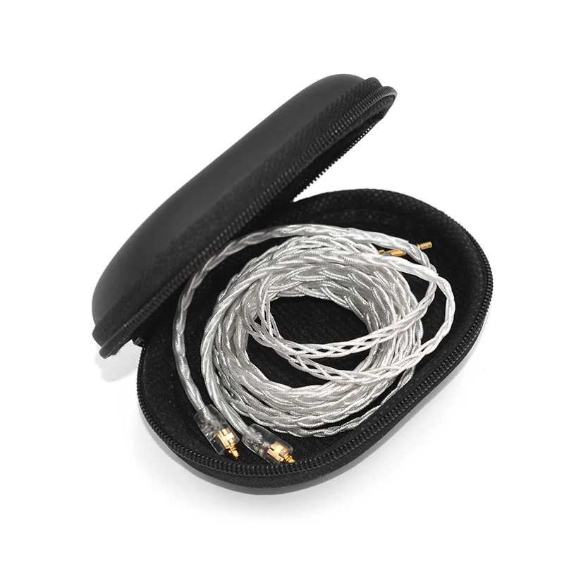 KZ Portable Cortical Bag Dustproof And Dirt-resistant Storage Box Eco-friendly Black Earphone Case For Headphones/Earbuds/Cable image 6