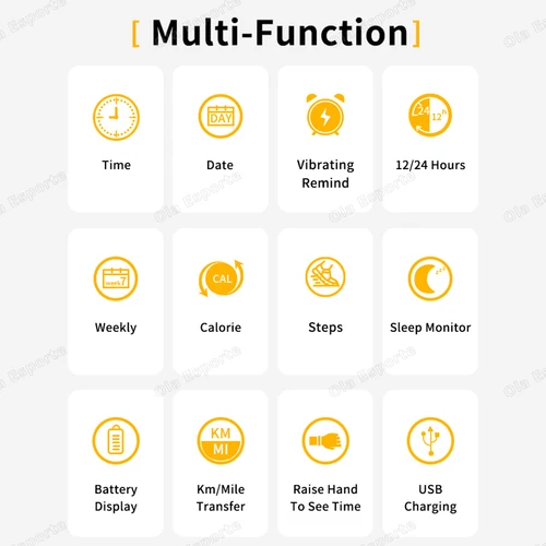 Imagen 2 del producto Pulsera inteligente LED Digital impermeable reloj inteligente Smartband con podómetro en funcionamiento Monitor banda inteligente vibración alarma recordatorio