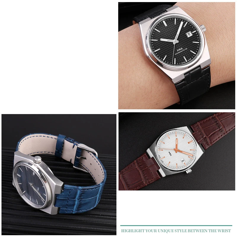 26*12mm Cowhide Leather Watchband for Tissot PRX Series 40MM T137.407/T137.410 Men\'s Casual Fashion Replacement + tools