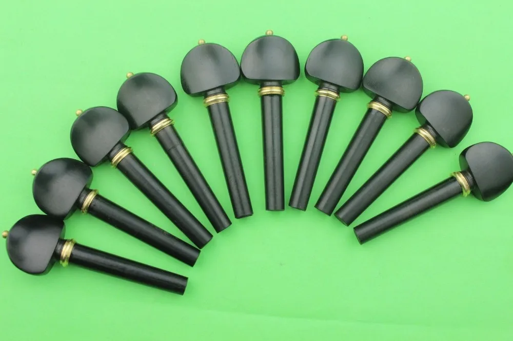 Violin Accessories 40pcs top Violin Pegs Ebony Violin Tuning Pegs 4/4 size