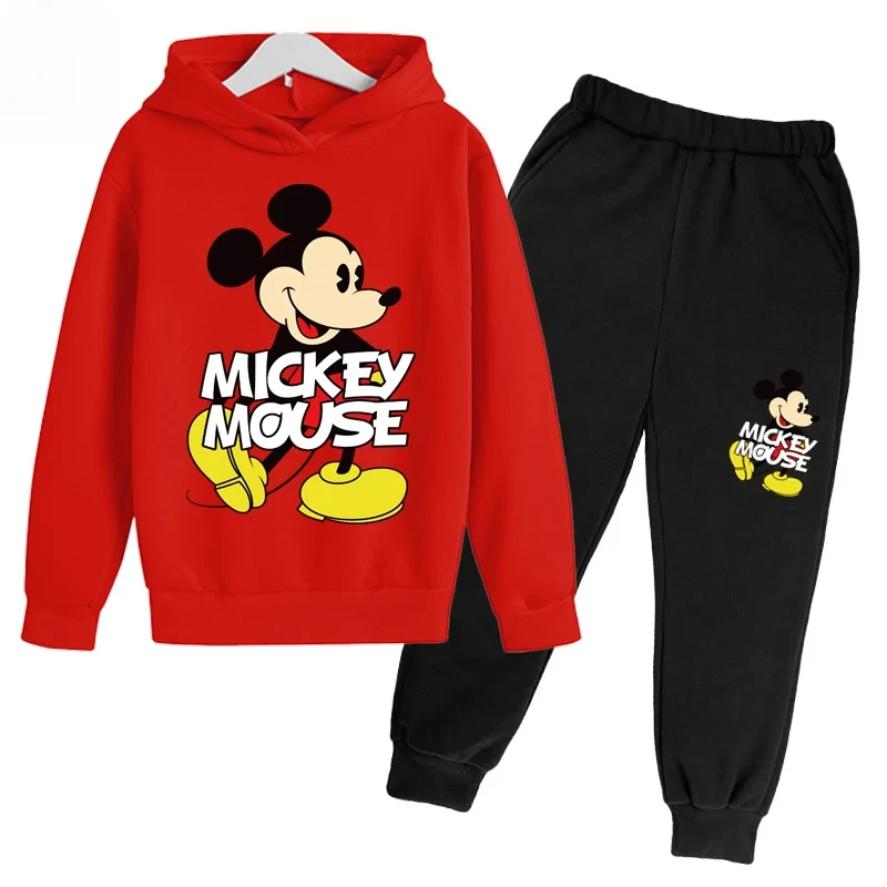 Spring and Autumn Disney Hip Hop Suit for Men and Women 2023 Casual Sportswear Sports Hoodie Fashion Kids Clothes Boys 100-160