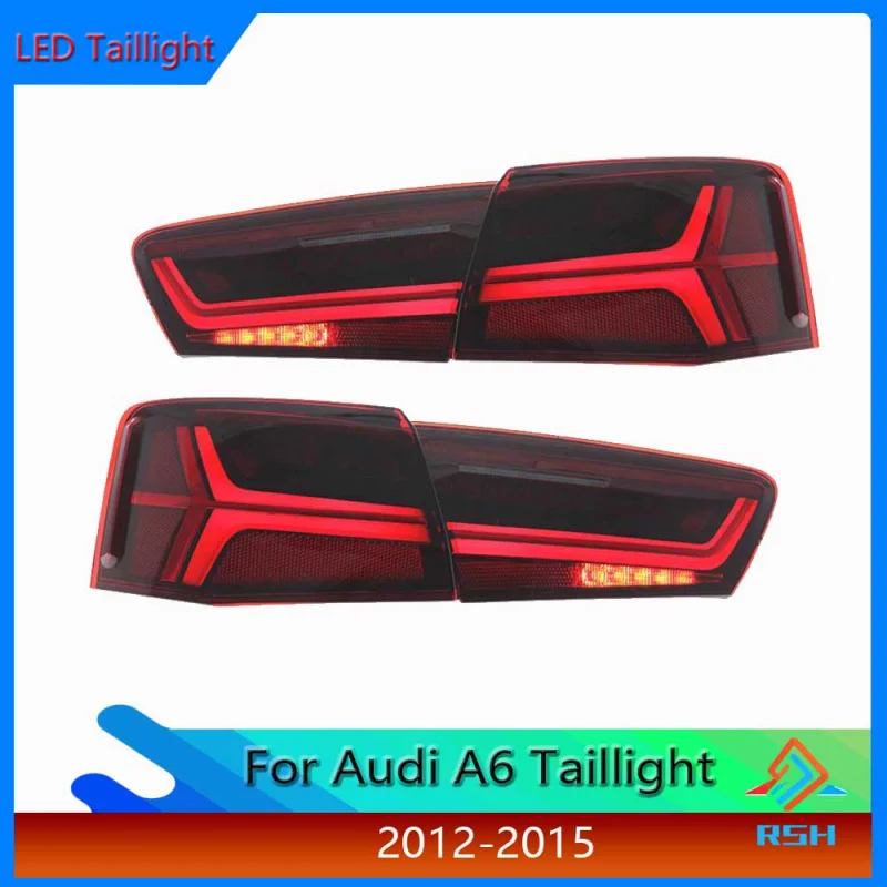 

Car Taillight For Audi A6 2012-2015 Upgrade 2018 Style LED DRL Brake Reverse Turn Signal Rear Light Plug And Play Accessories
