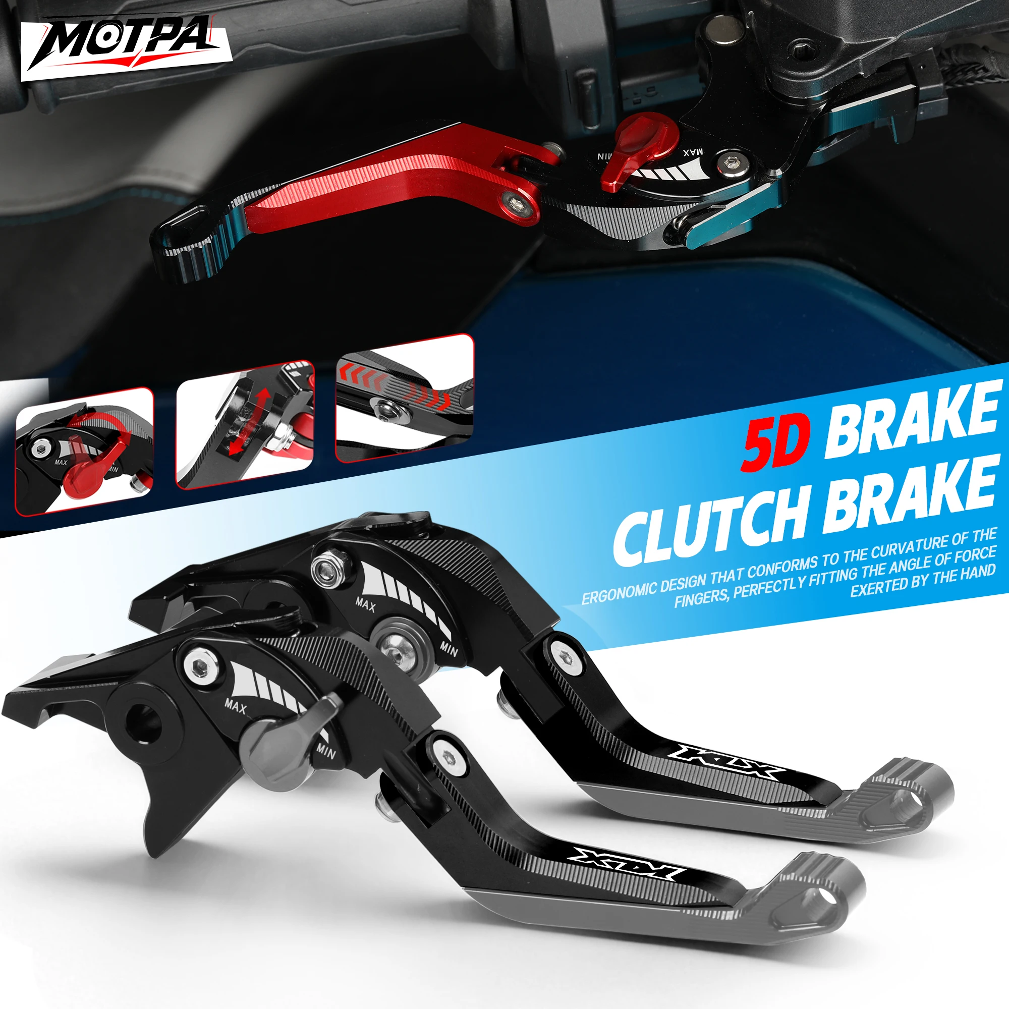 CNC 5D Brake Clutch Lever Adju - Cnc Aluminum Adjustable Brake Clutch Levers recension och pris