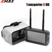 EMAX Transporter II 2 HD FPV Goggles 720x1080 4.45 Inches Screen Antenna HDZero Goggle For RC FPV Racing Drone Quadcopter