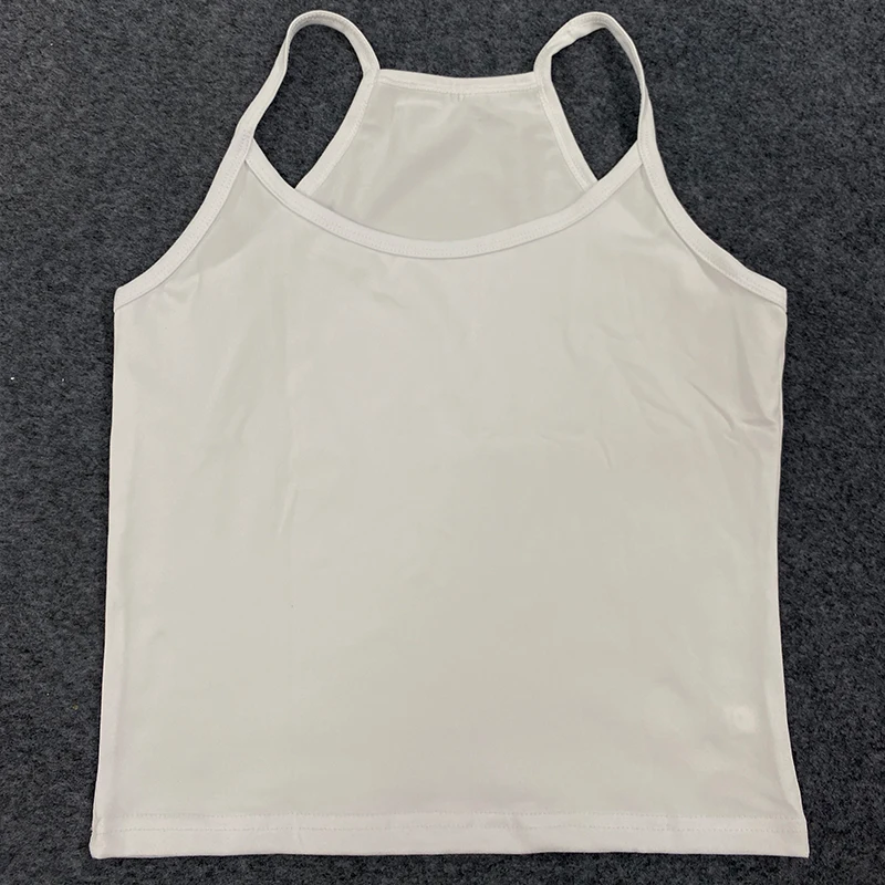 شخصية بسيطة بلون مطاطا U الرقبة مريحة ضئيلة سترة الكورية الصيف الشارع مثير الحلو حمالة عارضة خمر أعلى #3