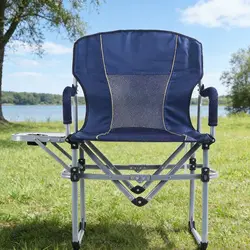 WolFAce Outdoor Camping Chair Foldable 600D Oxford Cloth Chair for Camping and Fishing Leisure With Storage Table Beach Chair
