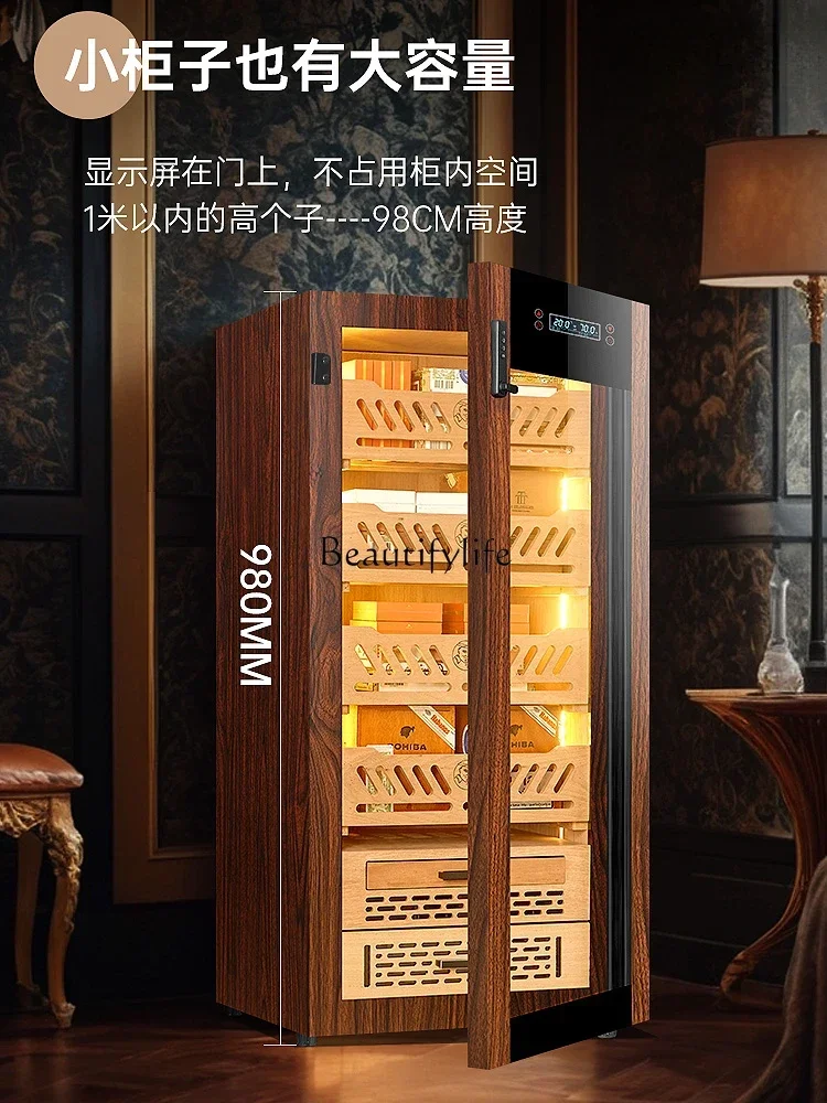 Constant temperature and humidity, compressor, cedar wood cigarette cabinet, refrigerator