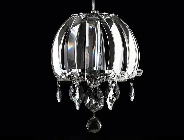 Creative Crystal Chandelier Single Head Bar Aisle Light Disc Three Head Restaurant Lighting Unique Lighting Design
