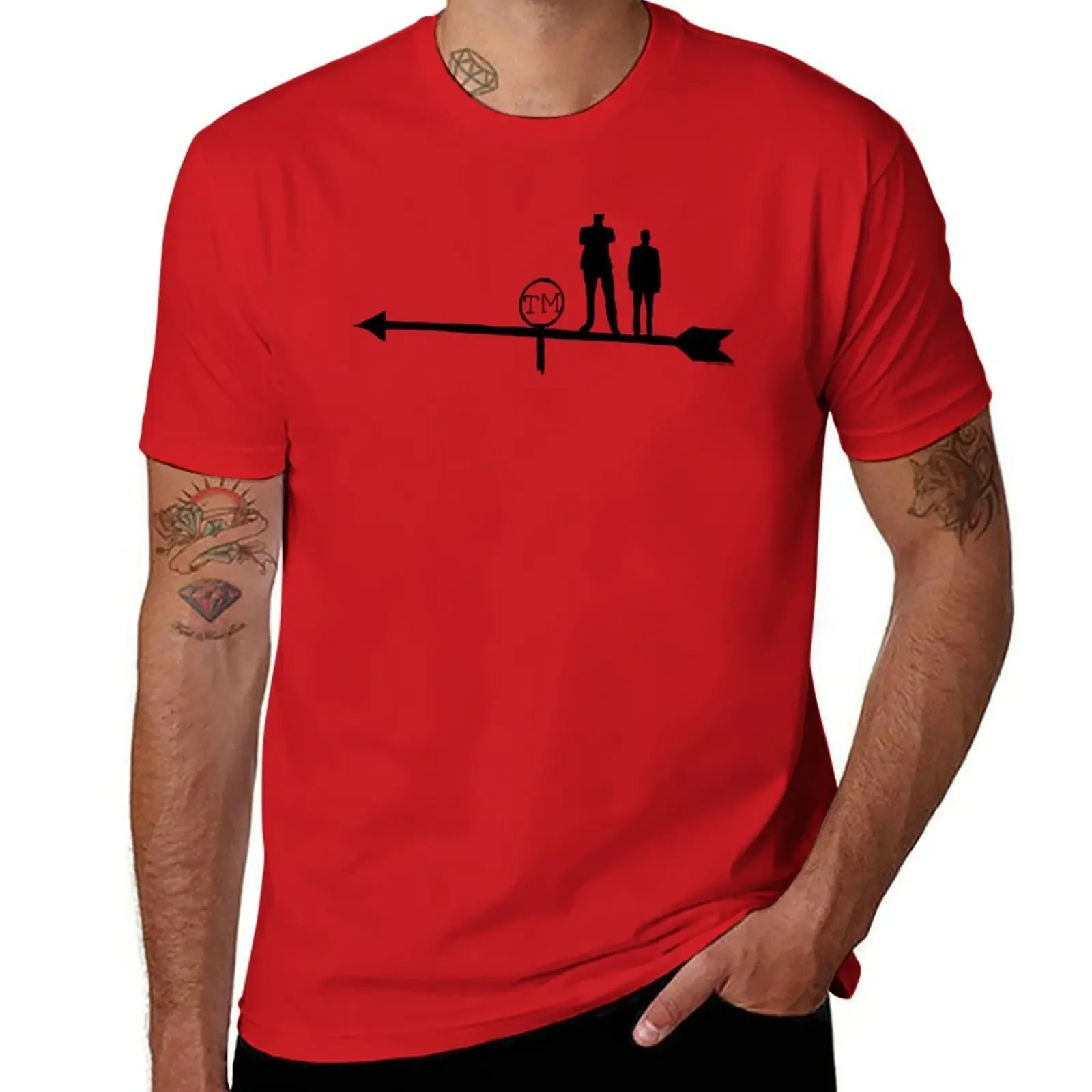 New Taskmaster - Hand Drawn Weather Vane T-Shirt cute tops summer clothes mens cotton t shirts