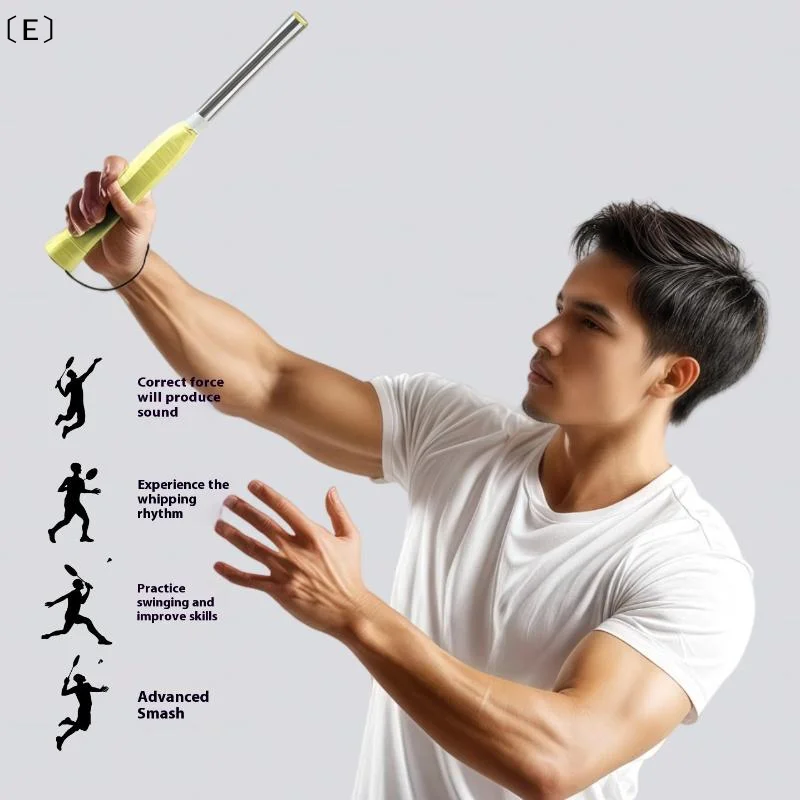 

Тренажер для бадминтона 1 шт.: портативный генератор силы удара для запястья, корректирующий технику игры.