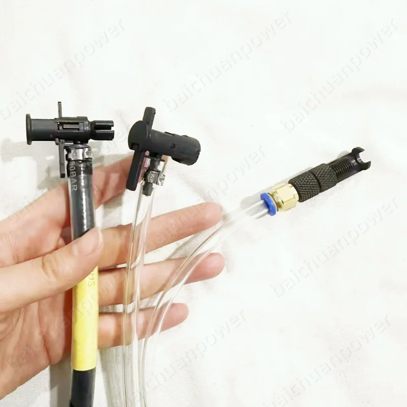Pressure Piezo Diesel Injector Test Oil Return Check Valve Booster Valve 10bars with Tube Quick Connect Joint  for Bosch Siemens - view 4