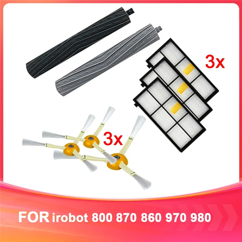 

SOFT-For Irobot 800 870 860 970 980 Robot Accessories Roller Brush Side Brush