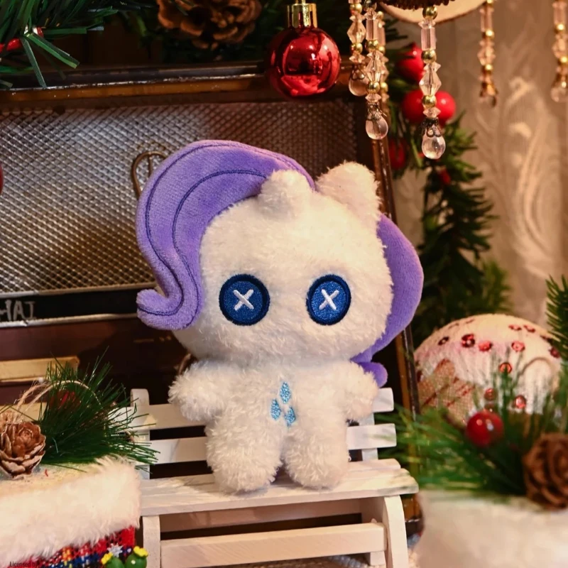Autêntico pequeno pônei aquecedor noite boneca série caixa cega pinkiepie arco-íris traço macio pelúcia pingente decoração surpresa presente de natal