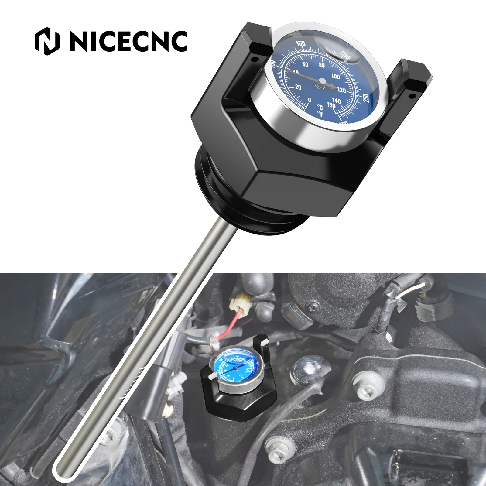 

For 2022-2023 Harley Street Glide ST Road Glide ST Oil Dipstick Thermometer 62700136 for Harley Road Glide 17-24 FLTRK 20-24