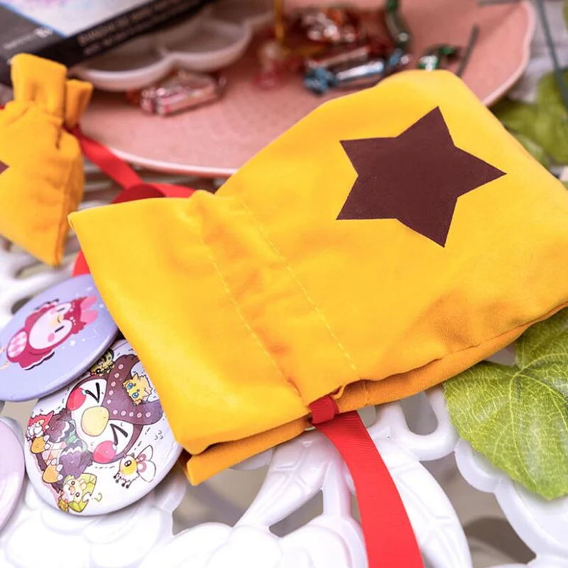 Game Animal Crossing New Horizons Cosplay Costumes Adult Unisex Short Plush Coin Purse Drawstring Bag Prop Xmas Gift 