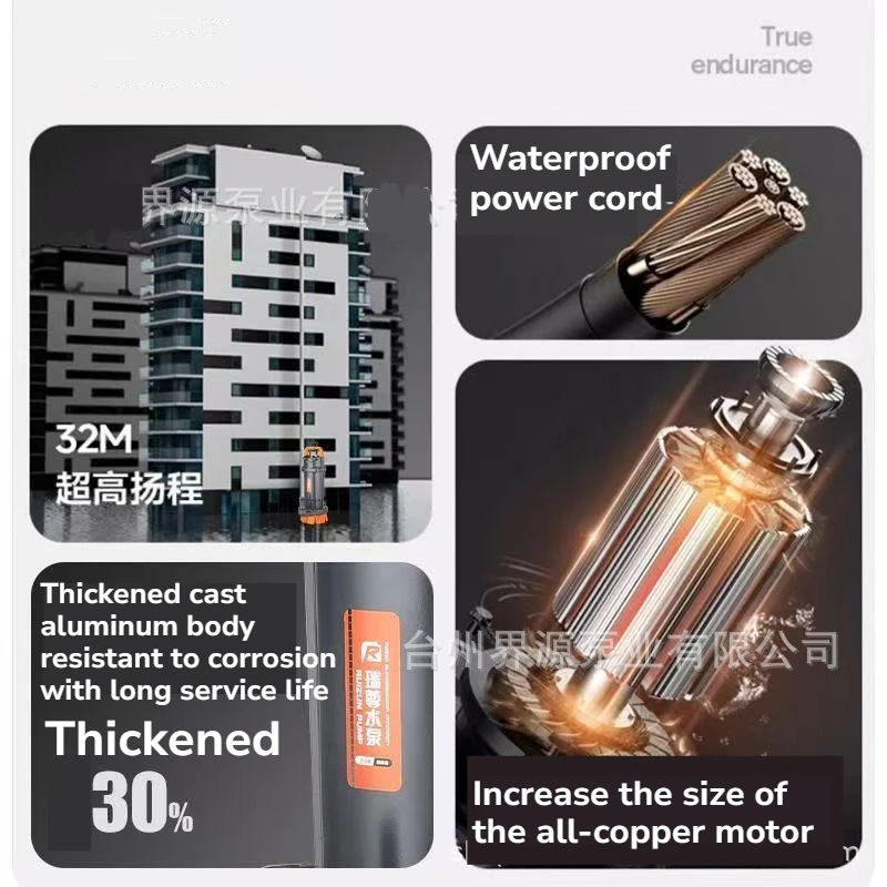 370/550/750/1100/1500W Nieuwe QDX Agrarische Dompelpomp voor Landbouw 220V High Flow Huishoudelijke Kleine Goed Waterpomp