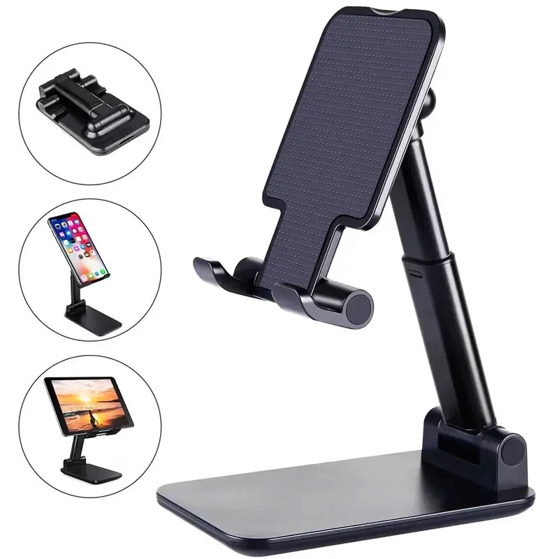 Schreibtisch-Handyhalter für iPhone, iPad, Xiaomi, verstellbarer Desktop-Tablet-Halter, universeller Tisch-Handy-Ständer