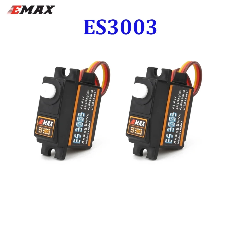 EMAX ES3003 Kunststoff Analog Servo 17,5g Wasserdichtes Servo mit Zahnrädern für RC Auto Hubschrauber Boot Flugzeug Zubehör