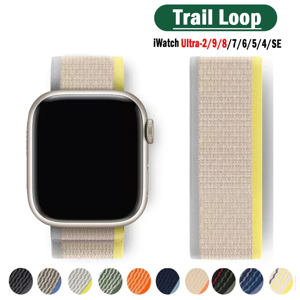 Trail loop for Apple watch Band Ultra 2 49mm 45mm 41mm 44mm 40mm Original 1:1 bracelet Sport strap iWatch series 7 6 5 4 9 SE 8