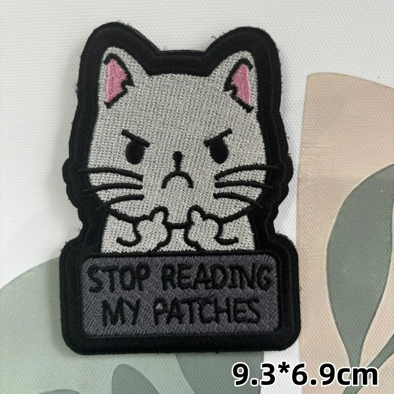 Tactical German Shepherd Embroidered Patch Cute THIS IS FINE\