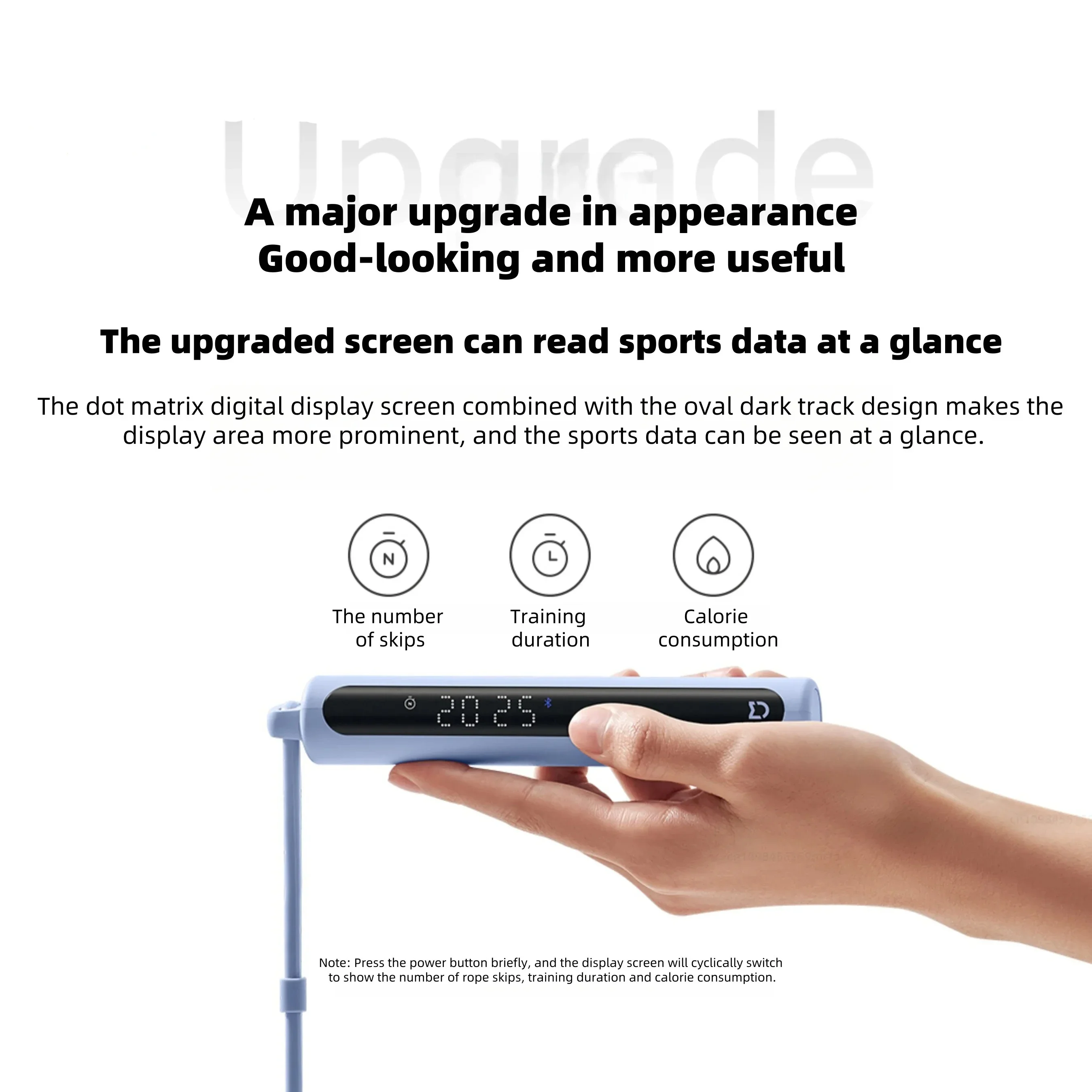 NUOVA Xiaomi Smart Jump Rope 2 Bluetooth Fitness Perdita di peso Esercizio Conteggio Palla di gravità Saltare Bruciare i grassi professionale