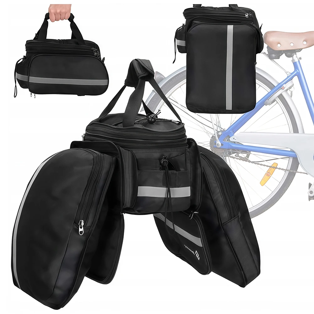Bike Rear Rack Bag Bicycle Tru - Cycling Commute Rain recension och pris