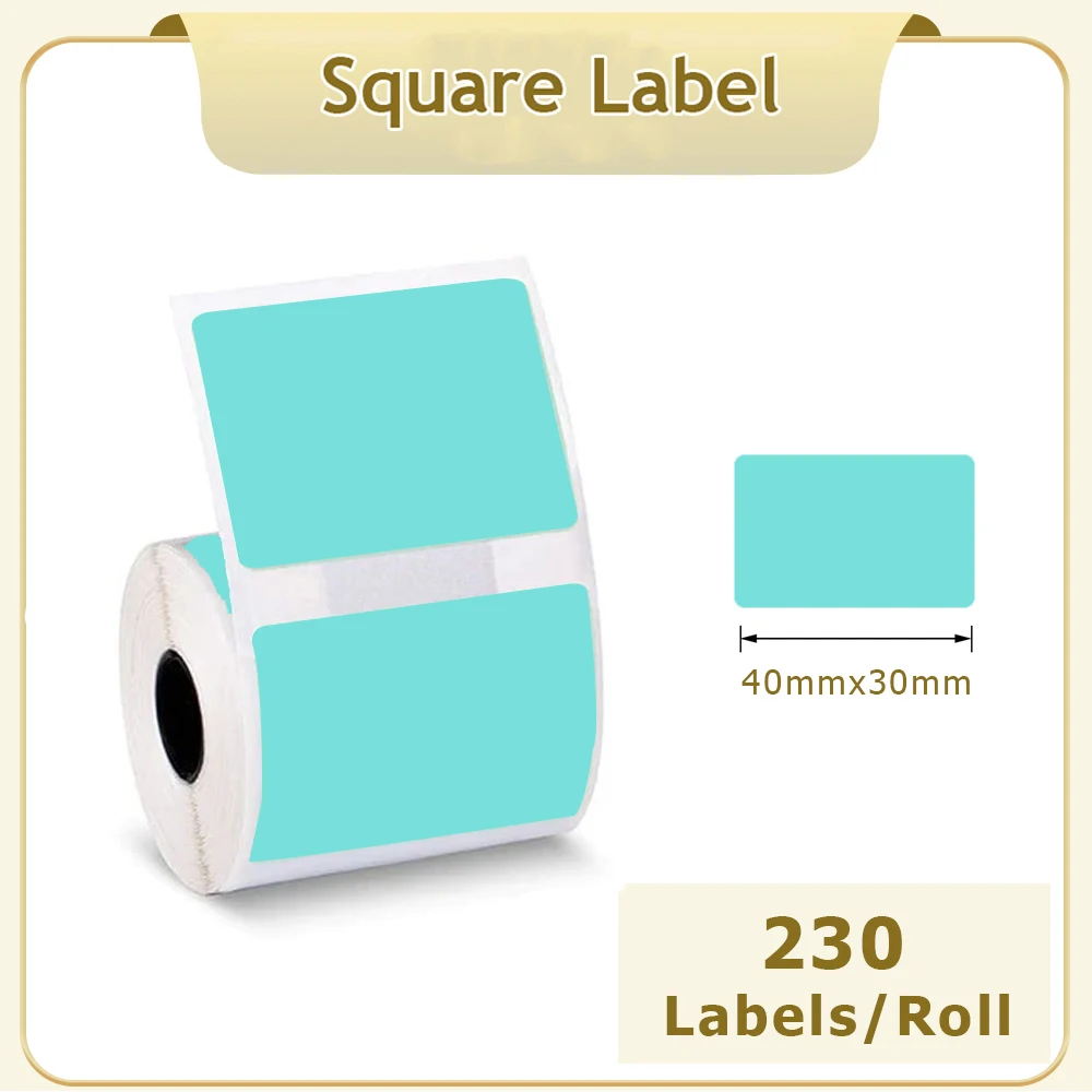 3Rolls 40x30mm Compatible Phomemo M110 M220 M200 Self-Adhesive Round Thermal Paper,  E210 P50 Detong P1 Label Printer Sticker