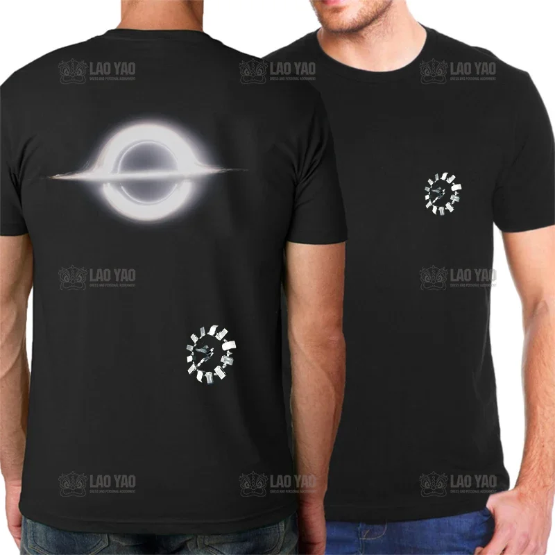 Classic   Movie  Interstellar (2014) Universe T Shirt Men Summer O-neck  Short-sleev  T-shirt Streetwear  Y2k Kawaii Clothes