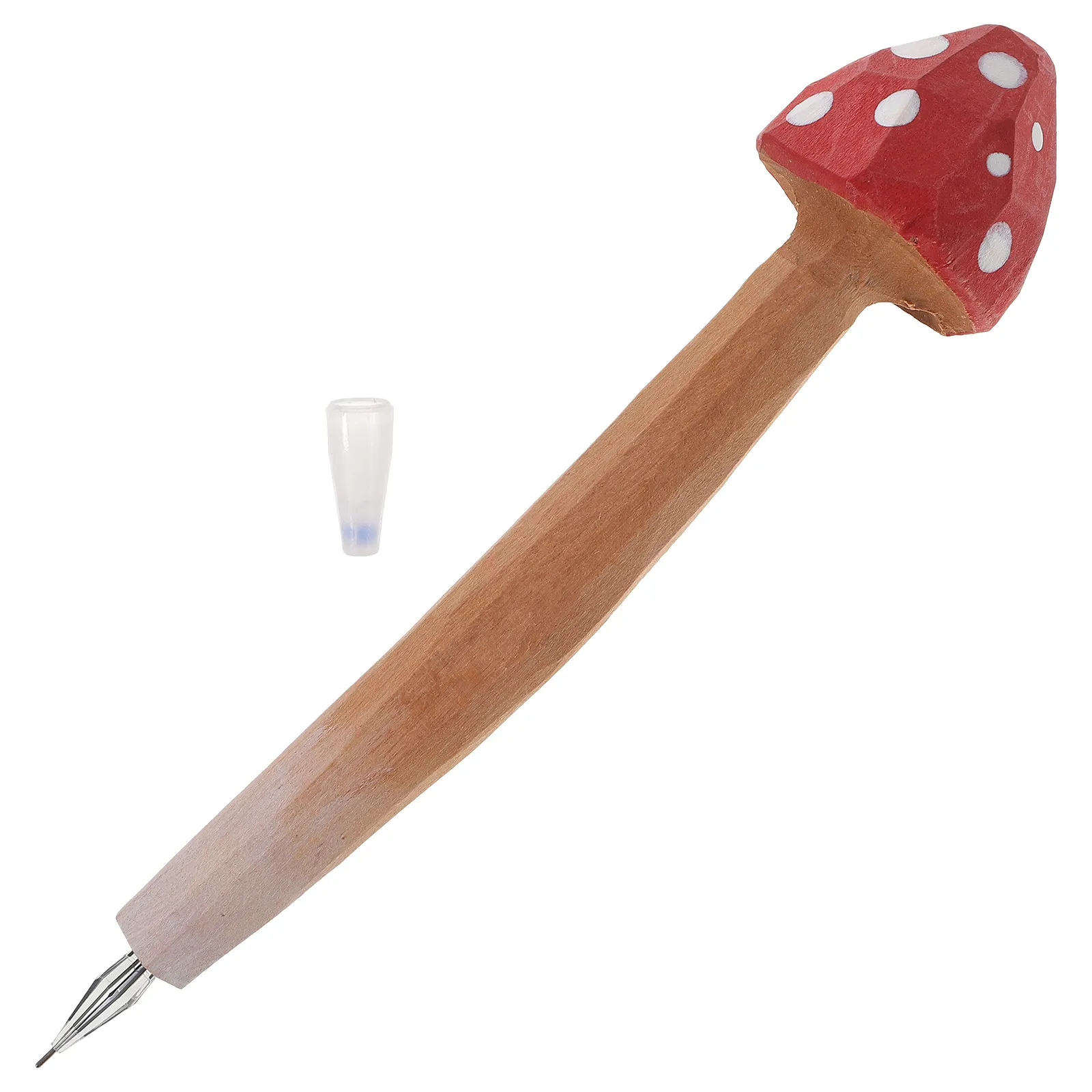 

Mushroom Ballpoint Pen Wood Carving Creative Writing Pen Students Stationery Office Supplies Supply