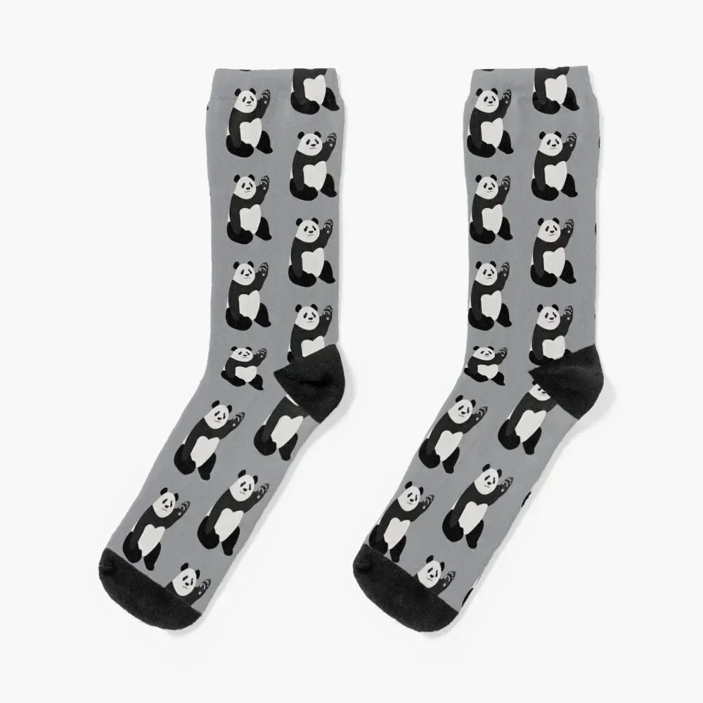 

Waving Panda Socks Crossfit designer sheer Stockings compression Woman Socks Men's