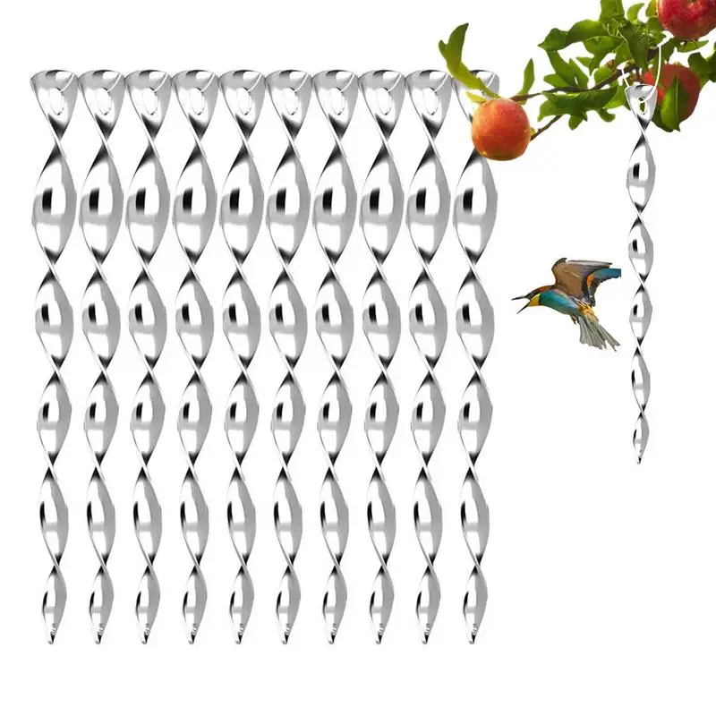 

Bird Scare Devices Bird Repellent Reflective Bird Scare Rods Ornamental Spinner Deterrentt Control Device Safe Spiral Reflectors