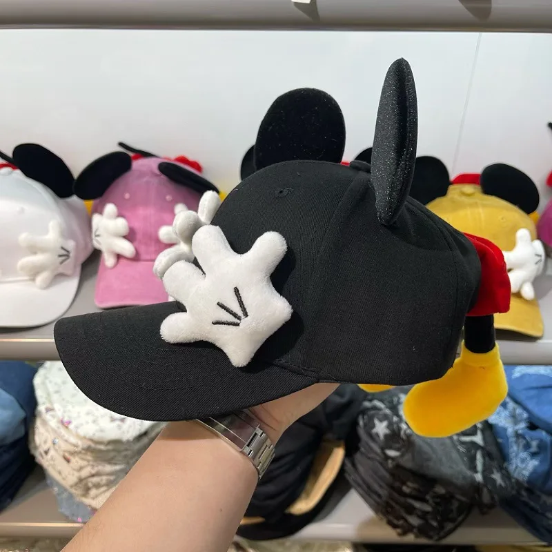 Cute Cartoon Mouse Ears Baseball Cap Girls Outdoor Fashion Duckbill Hat Y2K Hip Hop Sunscreen Sunshade Trendy Caps Women
