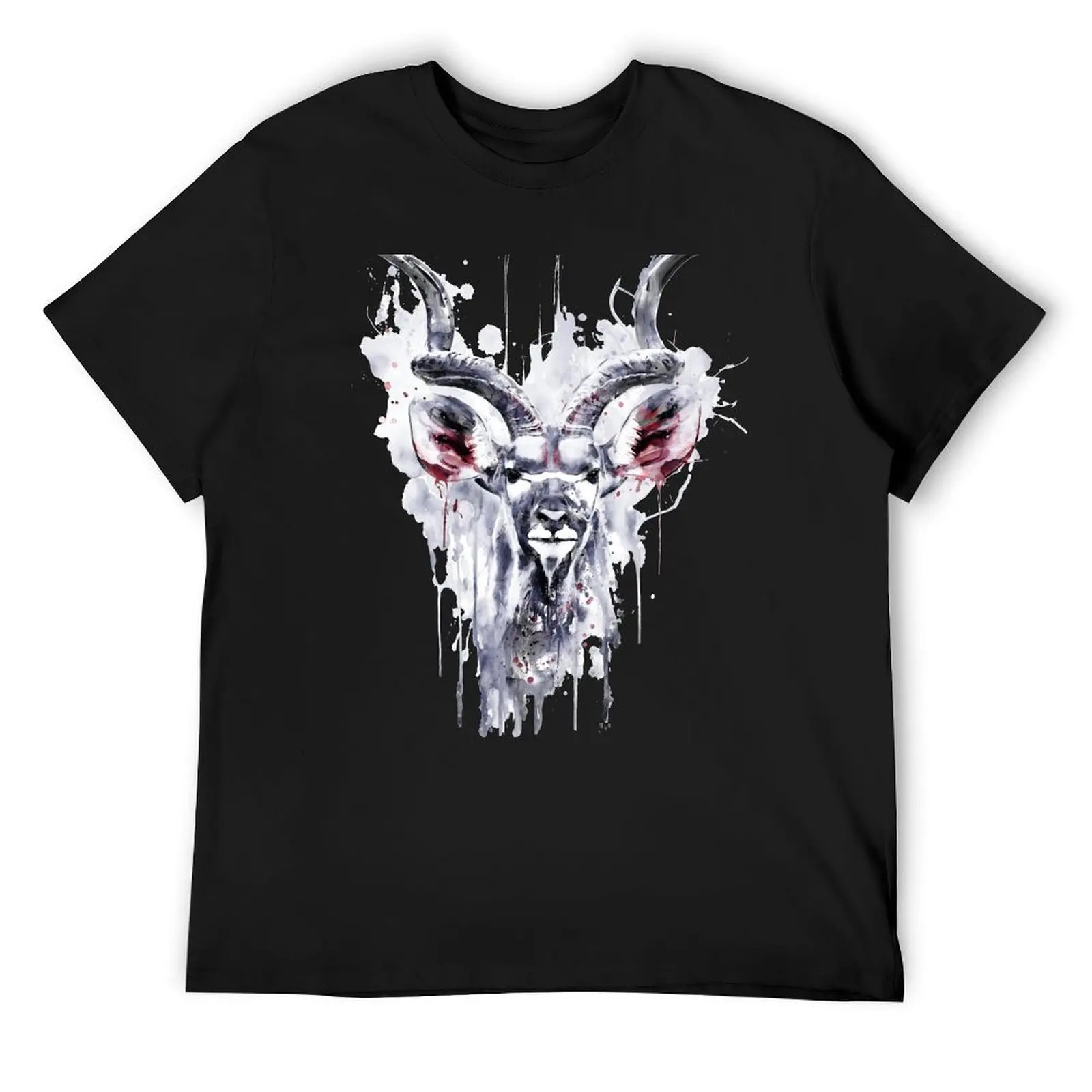 Greater Kudu Spiral Horned Antelope T-Shirt tops cute tops quick drying men clothes