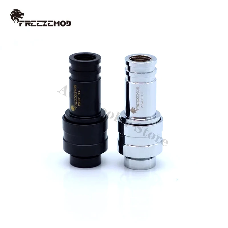 Water Stop Quick-Disconnector Water Stop Connecting, Black / Silver Water Cooling Part , G1/4''