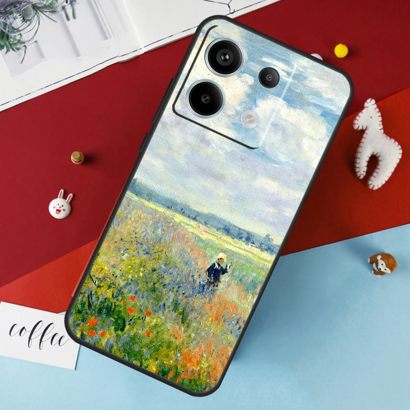 Claude Monet Art Painting Case for Xiaomi Redmi Note 13 12 10 8 9 11 Pro 12S 10S 11S Redmi 13C 10A 10C 9C 12C Cover image 4