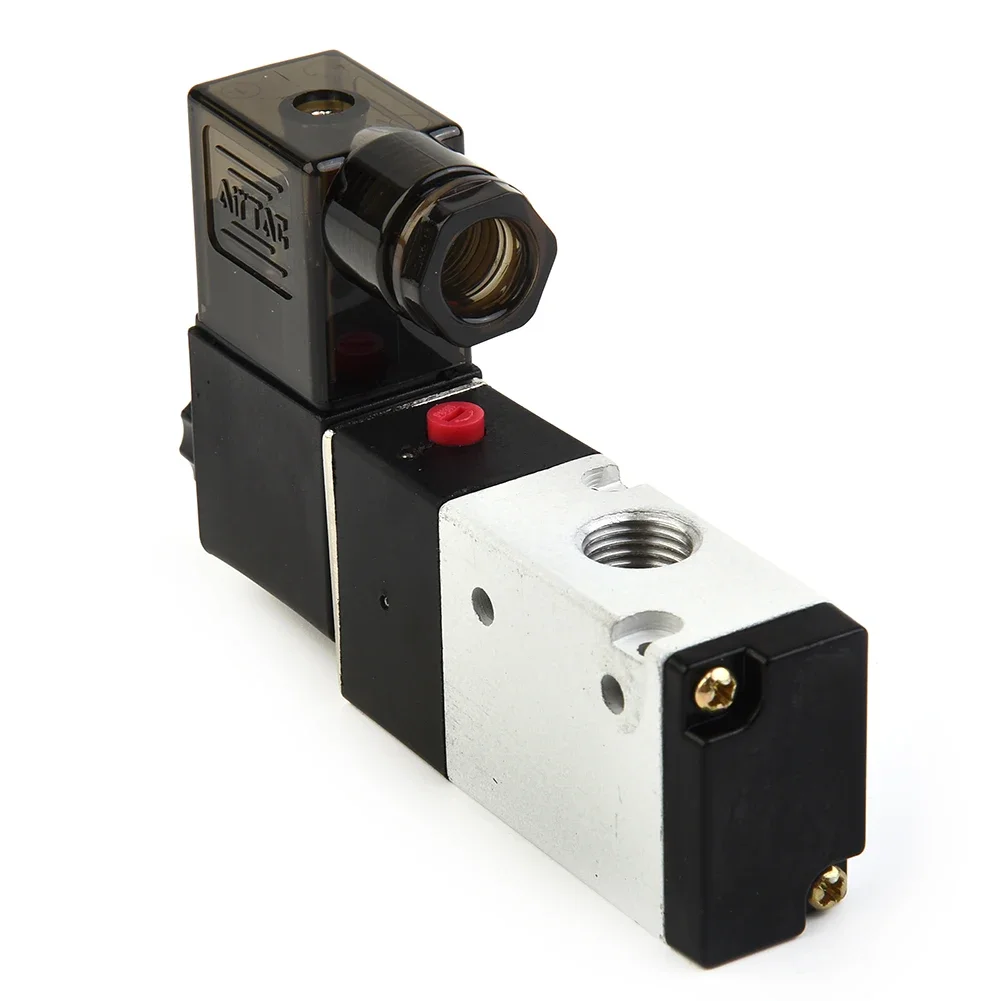 

Pneumatic Solenoid Valve Metal+Plastic Replacement 110*65*22mm Accessories 0.15-0.8MPa 1/4 PT Air Pneumatic 1PC