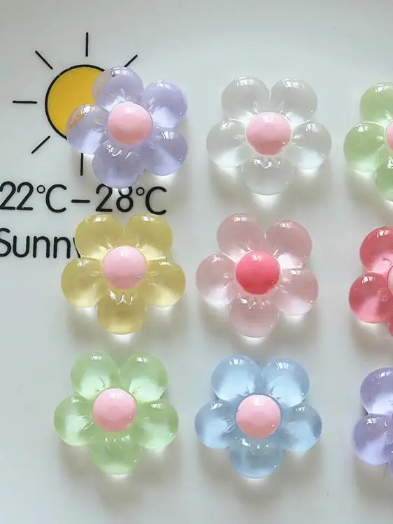 

Ледяная прозрачная смола с цветком, заколка для волос Frie, магнитный брелок ручной работы, сделай сам, отверстие oe, украшение для мобильного телефона, аксессуары