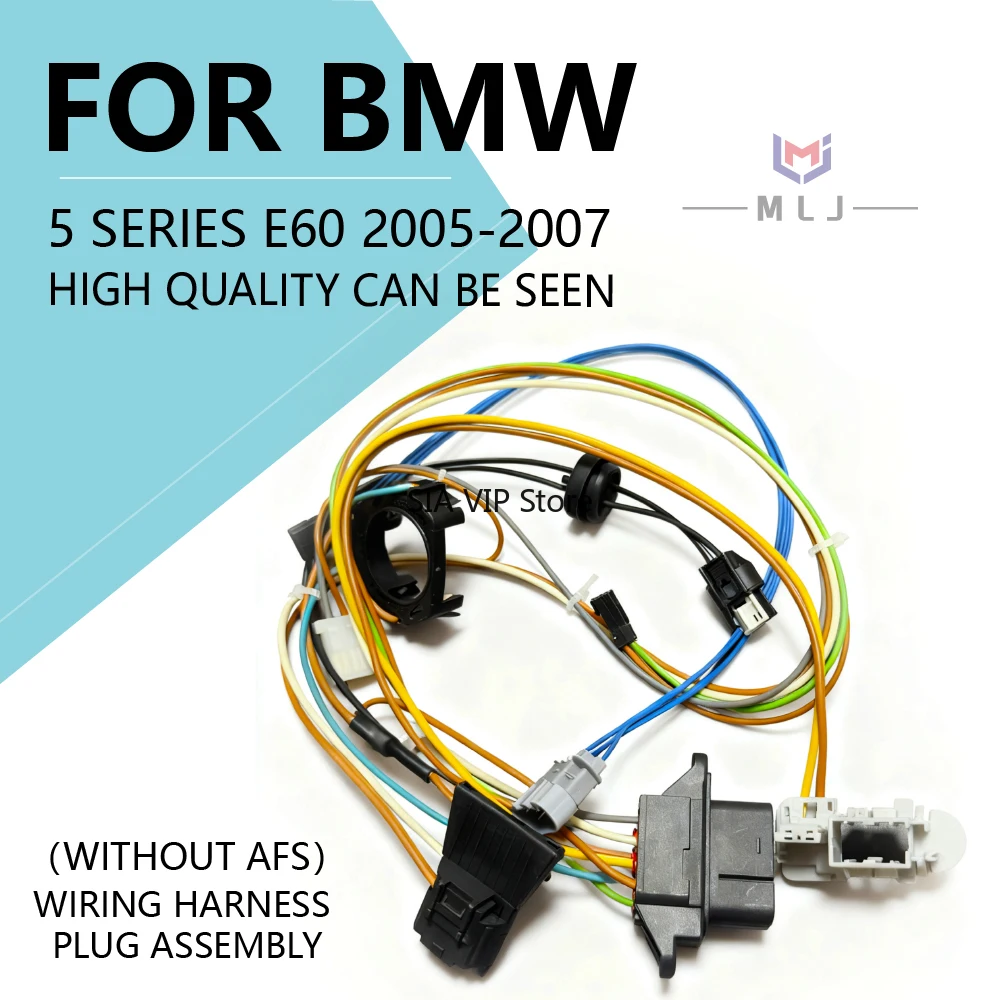 

NEW For BMW 5 Serises E60 2005-2007 headlight wiring harness headlight internal wire harness plug non AFS Angel Eyes