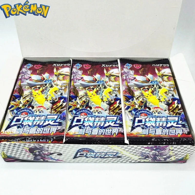 

New Hot 36packs Whole Box Pokemon Anime Games Elf Id Card Flash Card Box Full Flash Card New Toy Boy Hobby Collection Kids Gifts