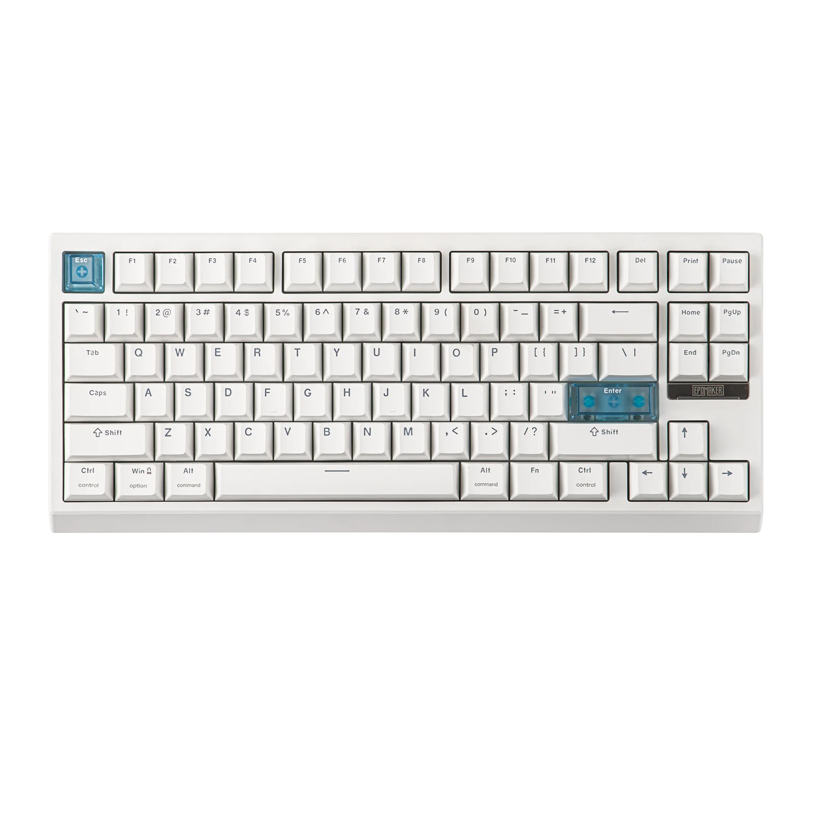 EPOMAKER G84 HE 75% ANSI USレイアウト ガスケット接続 有線/BT/2.4