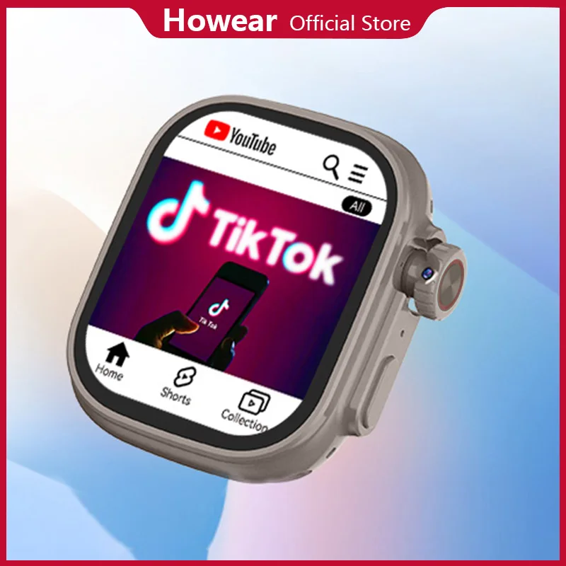 

Howear HW S11 Call Ultra Smartwatch Смарт-часы для мужчин и женщин 2025 Android 8.1 GPS SIM-карта Видеозвонок Спортивный 2,02-дюймовый HD-экран
