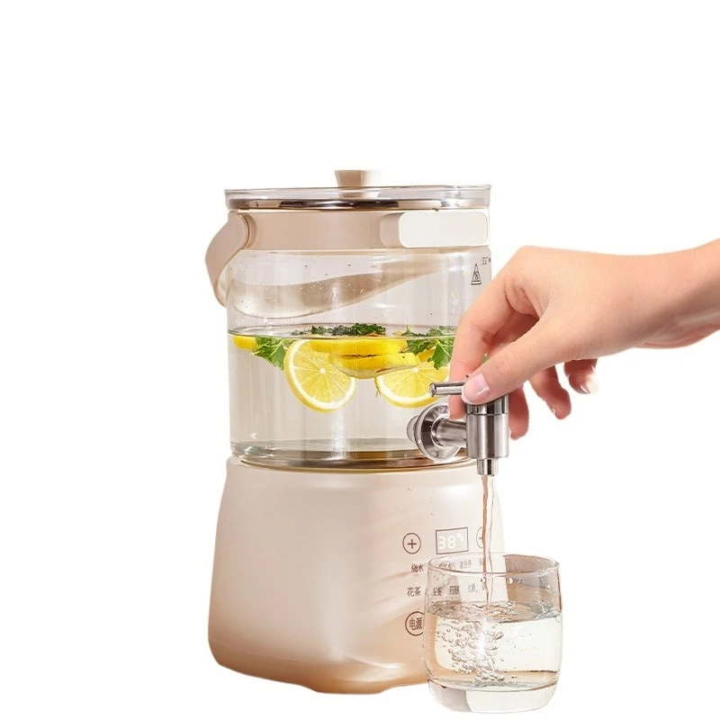 Faucet-style health pot, multi-functional, for making tea, constant temperature water boiling, and separate-body stewing